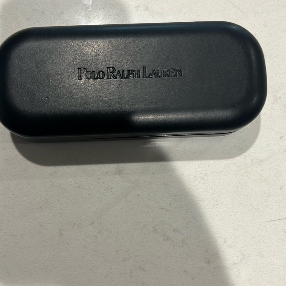 Polo Ralph Lauren tortoise shell glasses case with original cloth. Never used